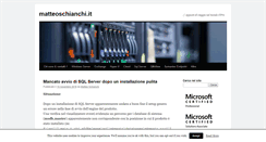 Desktop Screenshot of matteoschianchi.it
